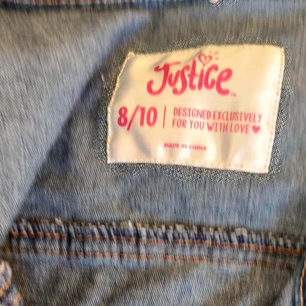 💥3/$20 Justice 8/10 Jean Jacket!